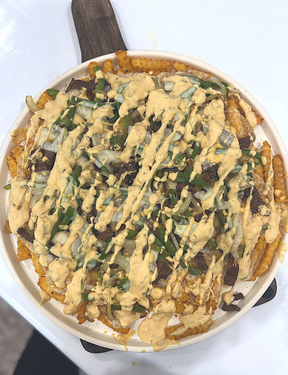 Fully Loaded Philly Cheesesteak Fries 