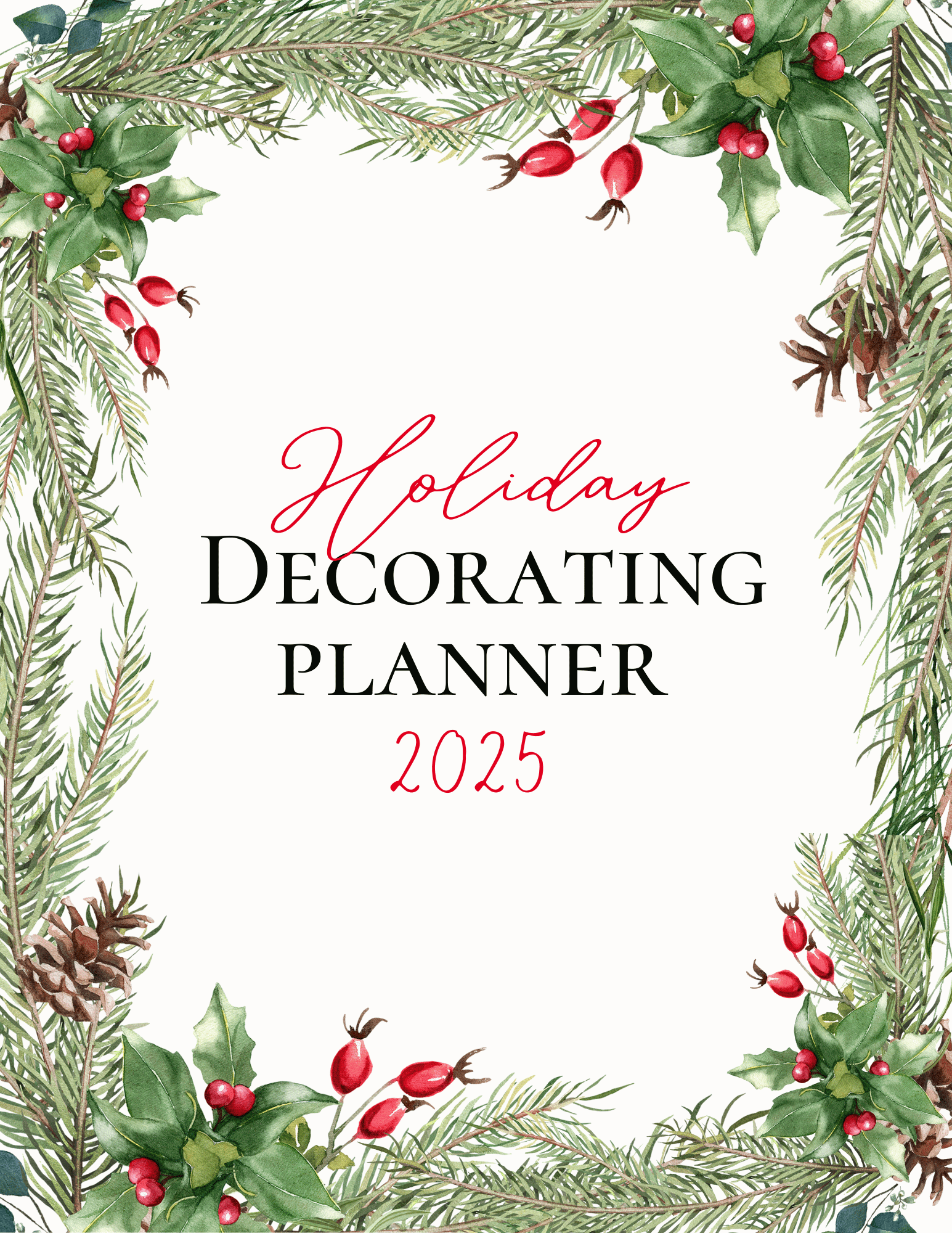 2025 Holiday Planner * Free Printable*
